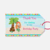 アロハレッドヘアガール ギフトタグ (正面(横))