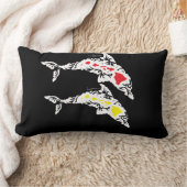 アロハワイアイランドドルフィン ランバークッション (ブランケット)
