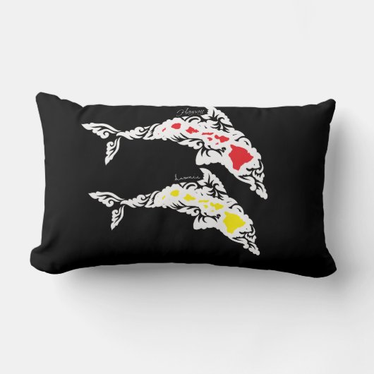 アロハワイアイランドドルフィン ランバークッション (正面)