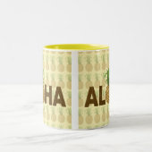 アロハヴィンテージのパイナップルハワイアンハワイ ツートーンマグカップ (中央)