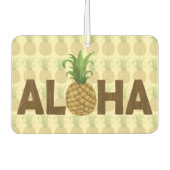 アロハヴィンテージパイナップルハワイアンハワイ カーエアーフレッシュナー (正面)