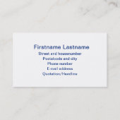 アロハヴィンテージ名刺 |ハワイアン花 名刺 (裏面)