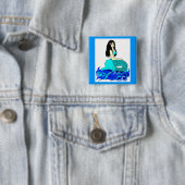 アロハ人魚ボタン 缶バッジ (インサイチュ)