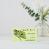 アロハ創造的な名刺からの緑で 名刺 (スタンド正面)