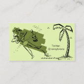 アロハ創造的な名刺からの緑で 名刺 (裏面)