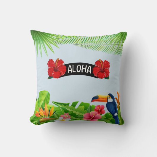 アロハ化粧枕 クッション (正面)