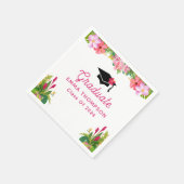 アロハ卒業ルアウ(ハワイ式宴会)クラスOf 2024 スタンダードカクテルナプキン (角)