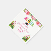 アロハ卒業ルアウ(ハワイ式宴会)クラスOf 2024 スタンダードカクテルナプキン (角)