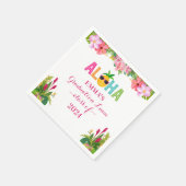 アロハ卒業ルアウ（ハワイ式宴会）クラスOf 2024 スタンダードカクテルナプキン (角)