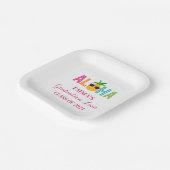 アロハ卒業ルアウ(ハワイ式宴会)クラスOf 2024 ペーパープレート (傾斜あり)