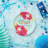 アロハ卒業生のハワイのルアウ（ハワイ式宴会）のプレート ペーパープレート (パーティー)