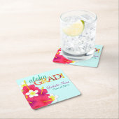 アロハ卒業生のハワイのルアウ（ハワイ式宴会） -コースター スクエアペーパーコースター (インサイチュ)