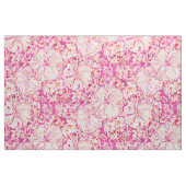 アロハ州の熱帯水彩画の花柄 ファブリック (ファットクウォーター)