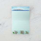 アロハ挨拶状、南マウイの絵画は住んでいます カード (内部)