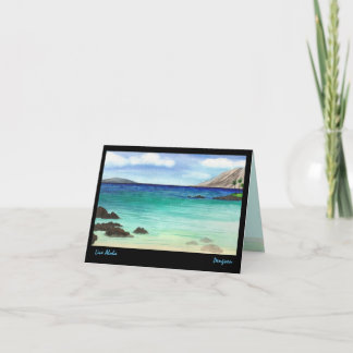 アロハ挨拶状、南マウイの絵画は住んでいます カード