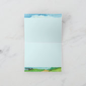 アロハ挨拶状、南マウイの絵画は住んでいます カード (内部)