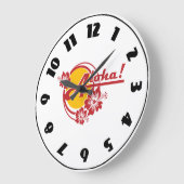 アロハ時計 ラージ壁時計 (傾斜)