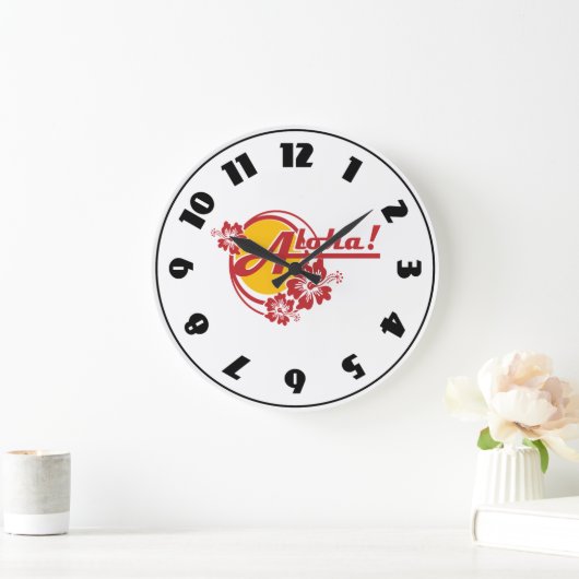 アロハ時計 ラージ壁時計 (ホーム)