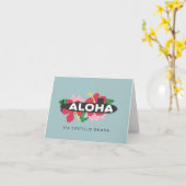 アロハ海底ノートカード カード (黄色い花)