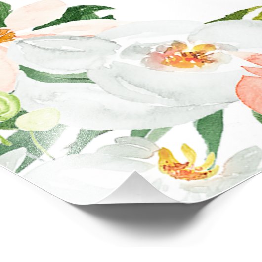 アロハ熱帯の赤ちゃんシャワー歓迎サイン フォトプリント            (角)