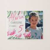 アロハ熱帯カスタムPHOTO birthday keepsake gift ジグソーパズル (横)