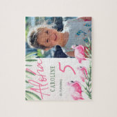 アロハ熱帯カスタムPHOTO birthday keepsake gift ジグソーパズル (縦)