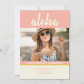 アロハ熱帯パイナップル写真 招待状 (正面)
