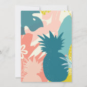 アロハ熱帯パイナップル写真 招待状 (裏面)