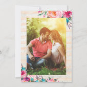 アロハ熱帯パイナップル婚約招待 招待状 (裏面)