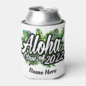 アロハ熱帯ルアウ（ハワイ式宴会）2022年卒業パーティーのクラス 缶クーラー (缶正面)