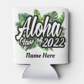 アロハ熱帯ルアウ（ハワイ式宴会）2022年卒業パーティーのクラス 缶クーラー (裏面)