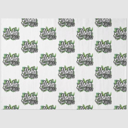 アロハ熱帯ルアウ（ハワイ式宴会）2022年卒業パーティー 薄葉紙 (正面)