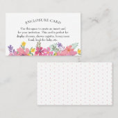 アロハ熱帯花シャワーエンクロージャカード 名刺 (正面/裏面)