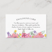 アロハ熱帯花シャワーエンクロージャカード 名刺 (正面)