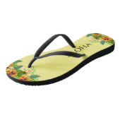 アロハ熱帯花 ビーチサンダル (アングル)