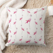 アロハ熱帯鳥フラミンゴ模様 クッション (ブランケット)