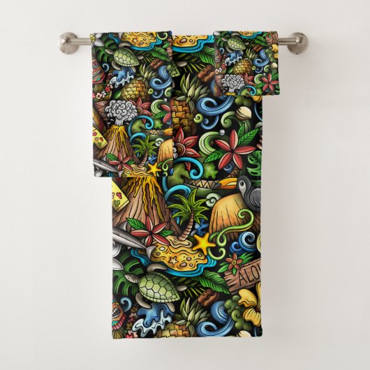 アロハ熱帯 バスタオルセット (インサイチュ)