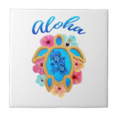 アロハ熱帯Honuのウミガメ タイル (正面)