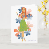 アロハ特別な要求 カード (黄色い花)