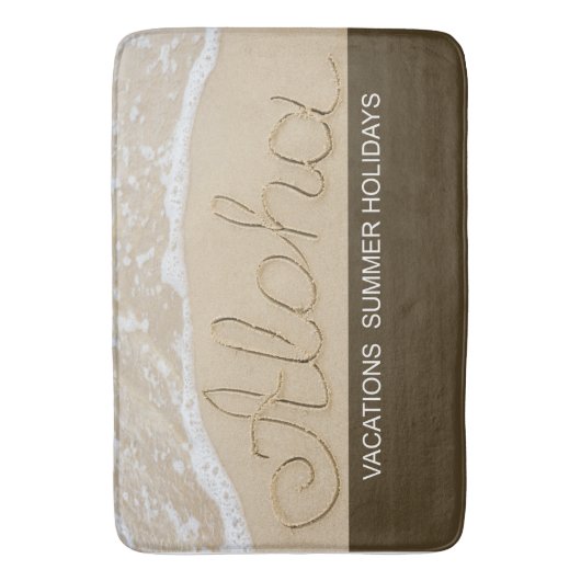 アロハ砂文字 バスマット (正面縦)