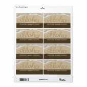 アロハ砂文字 ラベル (フルシート)