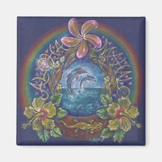 アロハ磁石 マグネット (正面)