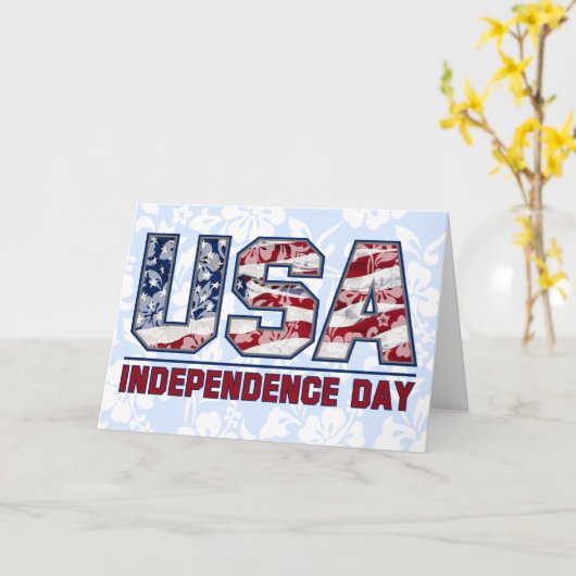 アロハ米国のハワイの花の挨拶状 カード (黄色い花)