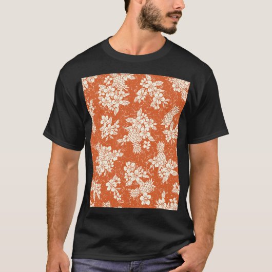 アロハ精神：ハイビスカス – パイナップル調和。 Tシャツ (正面)