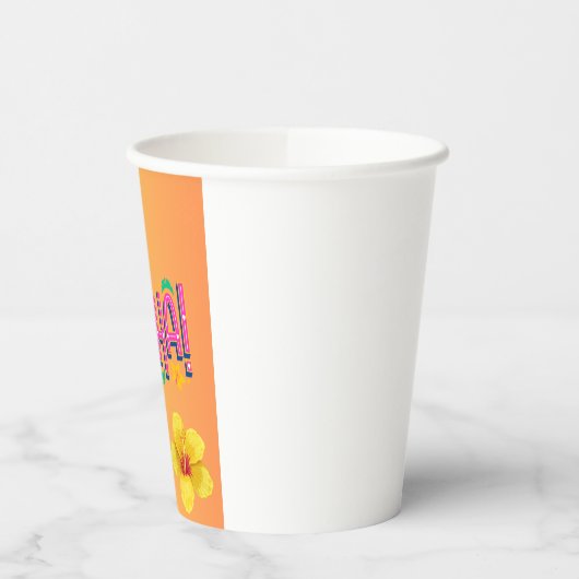 アロハ紙カップ 紙コップ (左)
