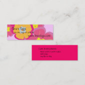 アロハ花のテーマの取り扱い表示 スキニー名刺 (正面/裏面)