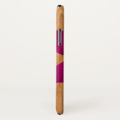 アロハ蜂蜜のハワイのフラ女の子のフェイクな木製バイオレット Case-Mate iPhoneケース (裏面/右)