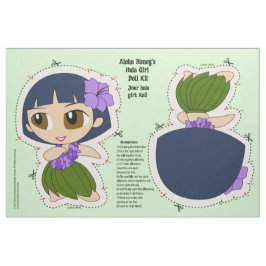 アロハ蜂蜜のフラ女の子の人形キットおよびパターン ファブリック