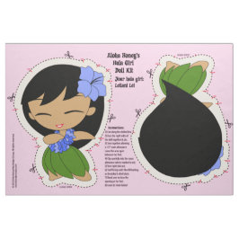 アロハ蜂蜜のフラ女の子の人形キットおよびパターン ファブリック