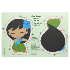 アロハ蜂蜜のフラ女の子の人形キットおよびパターン ファブリック